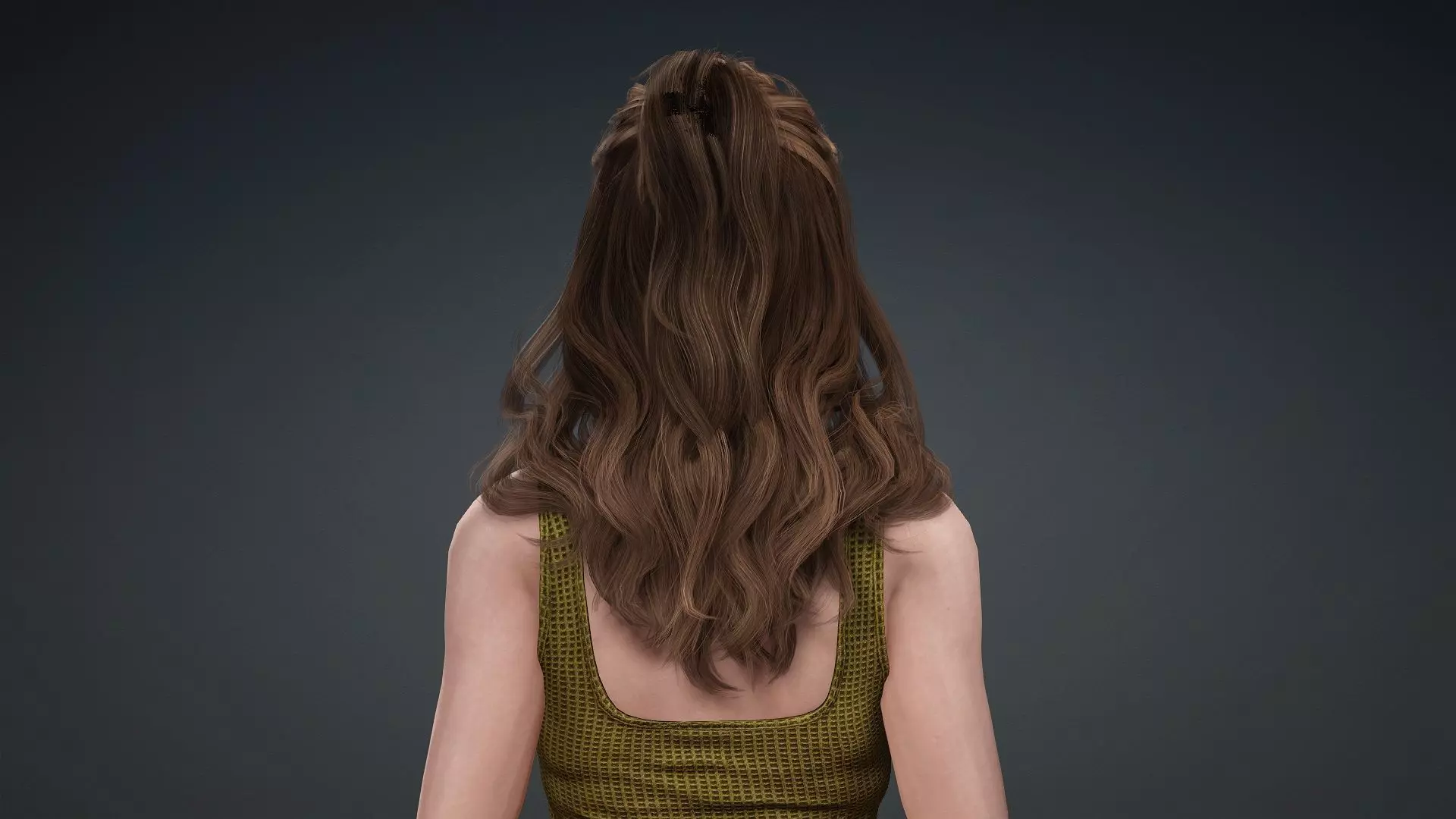 Stylish Female Character Model 3D model_6