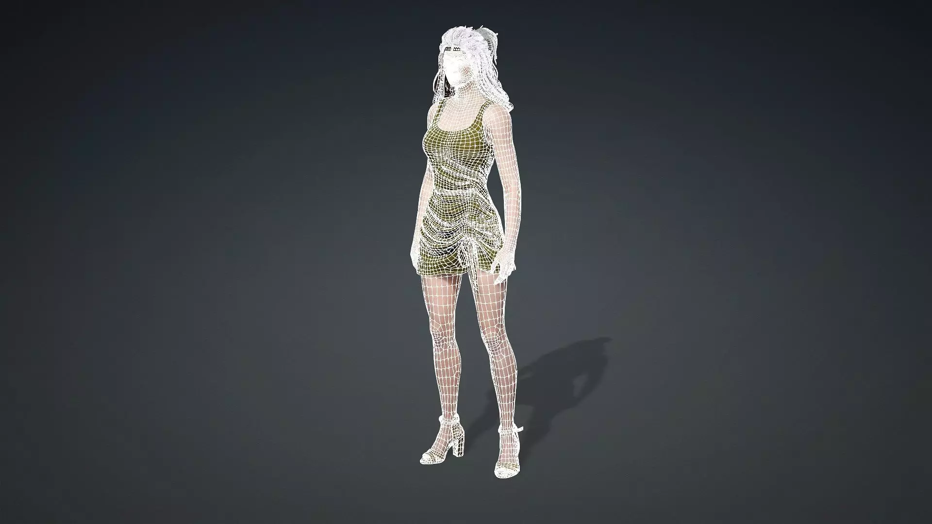 Stylish Female Character Model 3D model_21