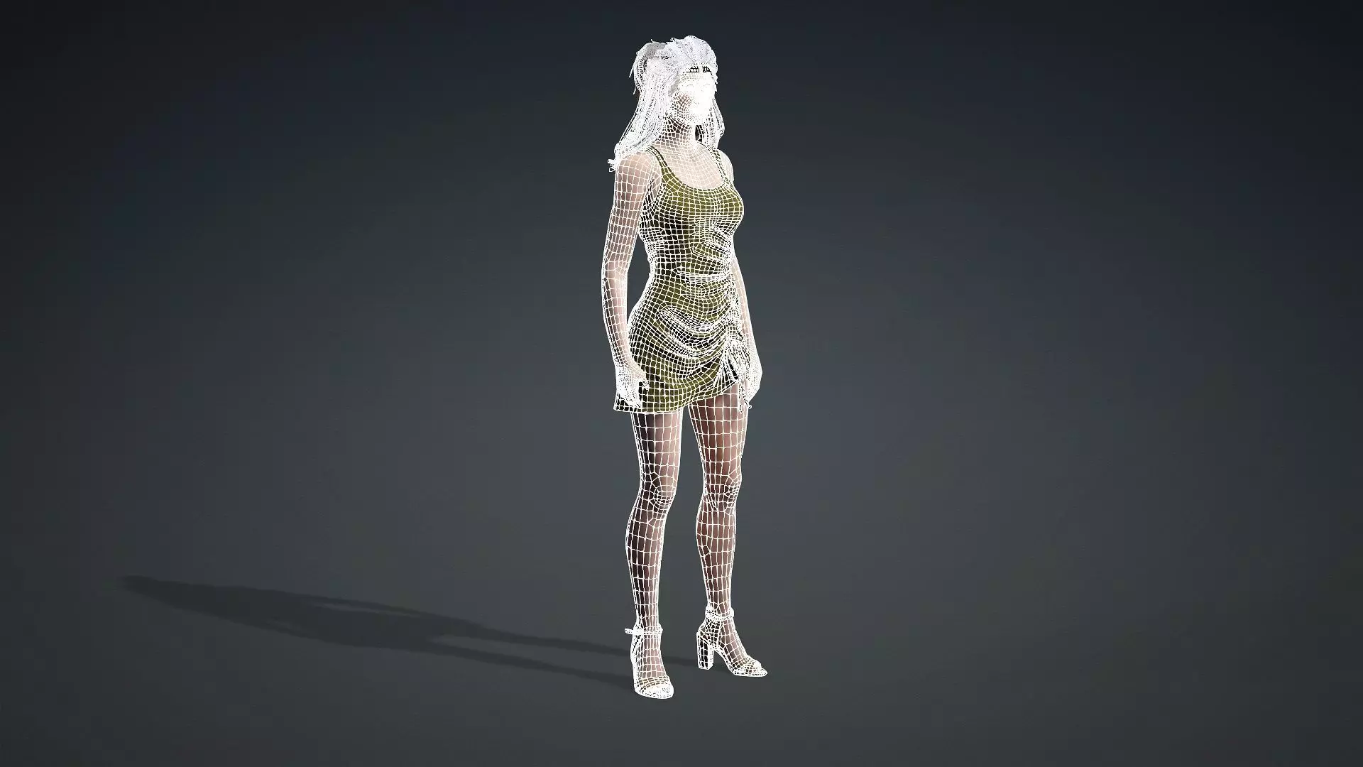 Stylish Female Character Model 3D model_20