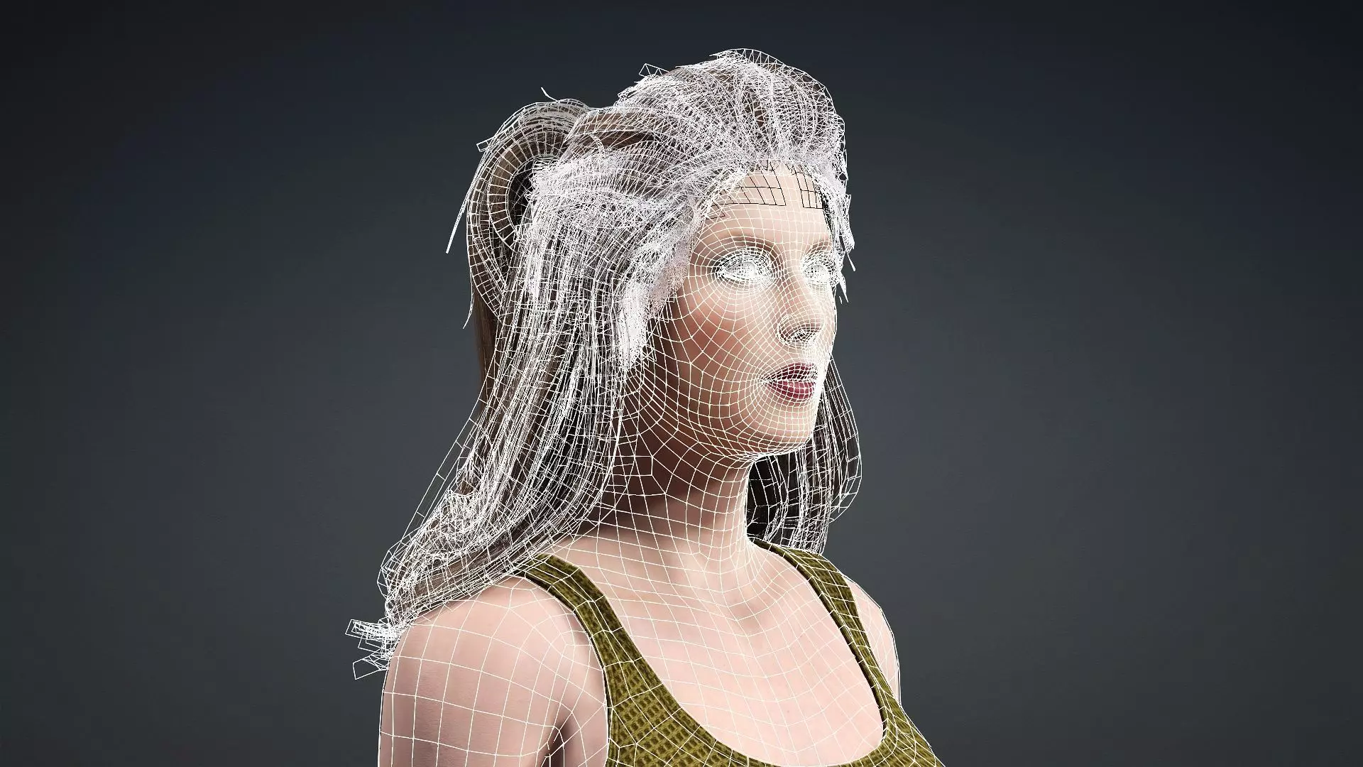 Stylish Female Character Model 3D model_19