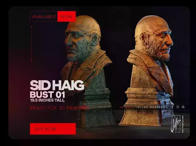 Sid Haig Bust 01 19 Inches Tall