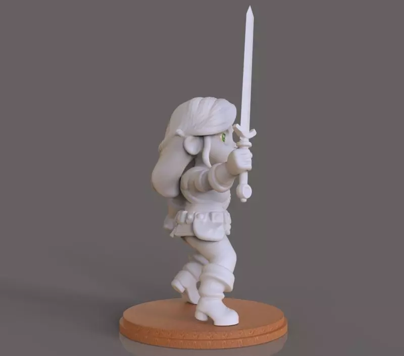 Ciri The Witcher 3D print model_6