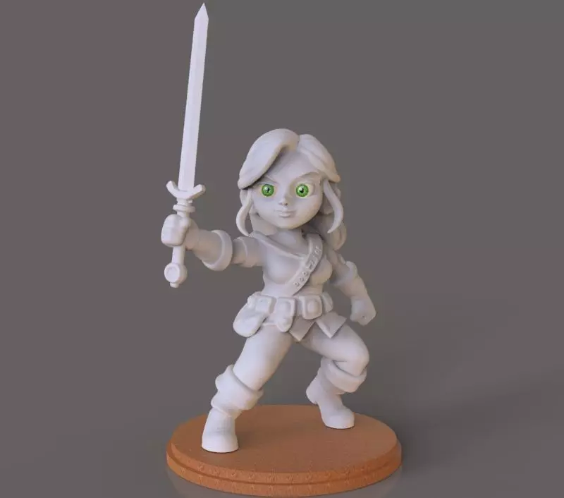 Ciri The Witcher 3D print model_5