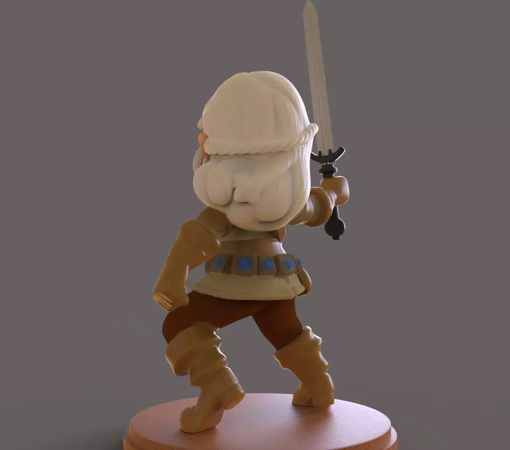 Ciri The Witcher 3D print model_3