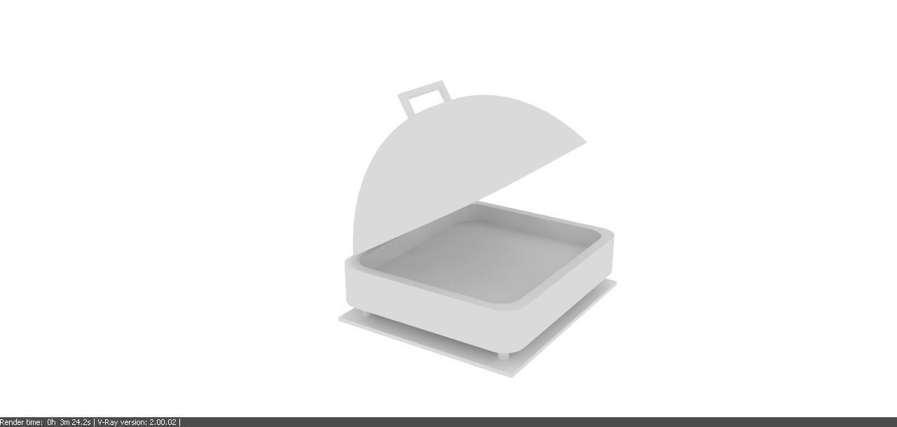 Chafing dish mock-up Free 3D model