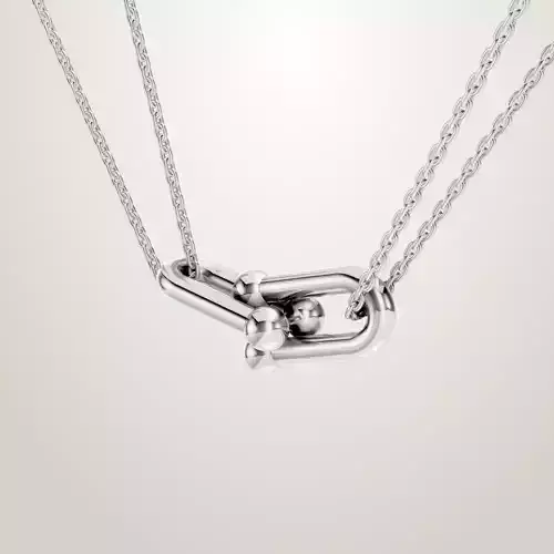 Tiffany HardWear Large Double Link Pendant in Sterling Silver