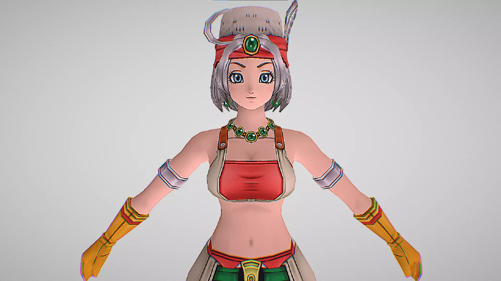 Lin - Dragon Quest X - Gyra Gyra Low-poly 3D model