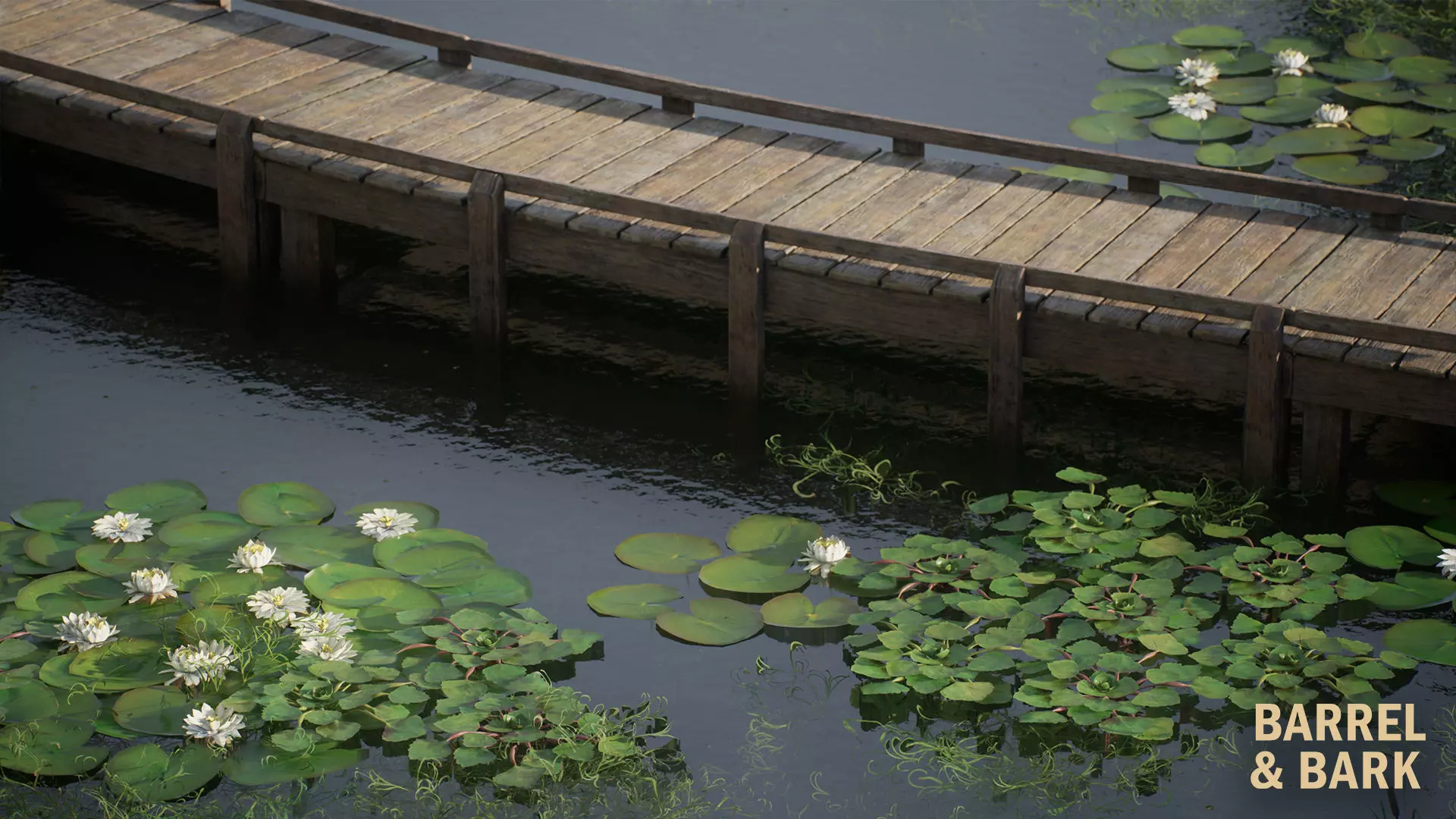 Willow Lake Biome Environment Low-poly 3D model_13