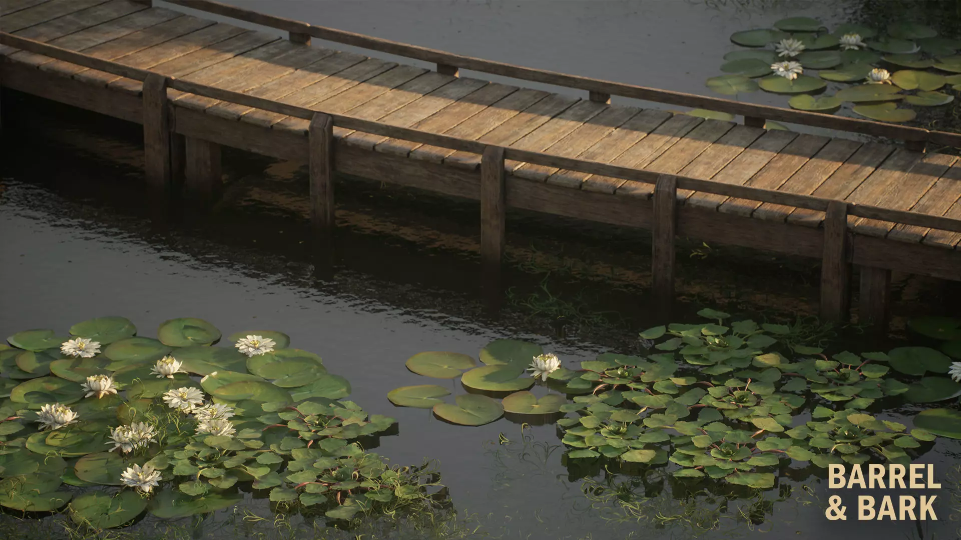 Willow Lake Biome Environment Low-poly 3D model_27