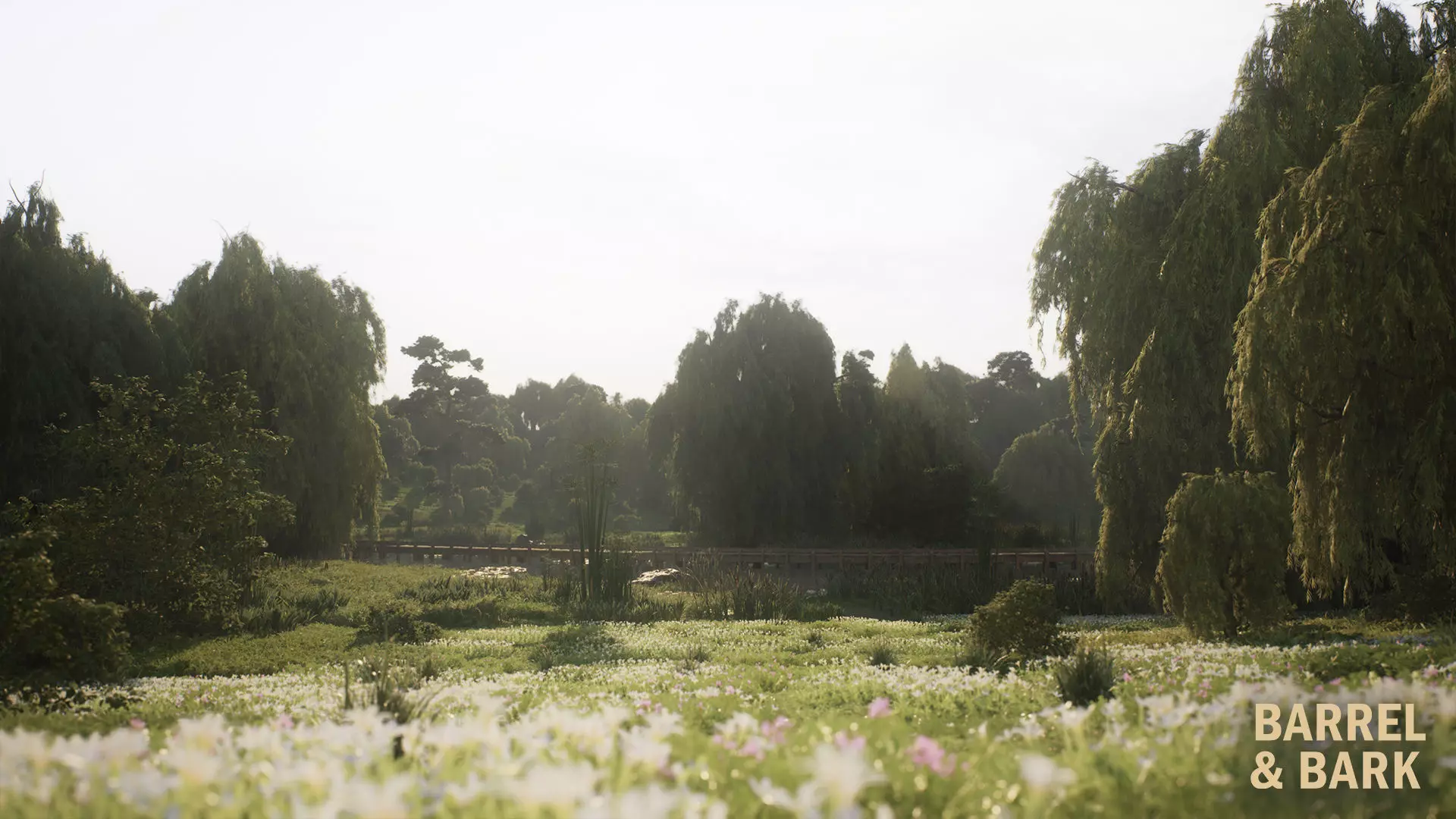 Willow Lake Biome Environment Low-poly 3D model_29