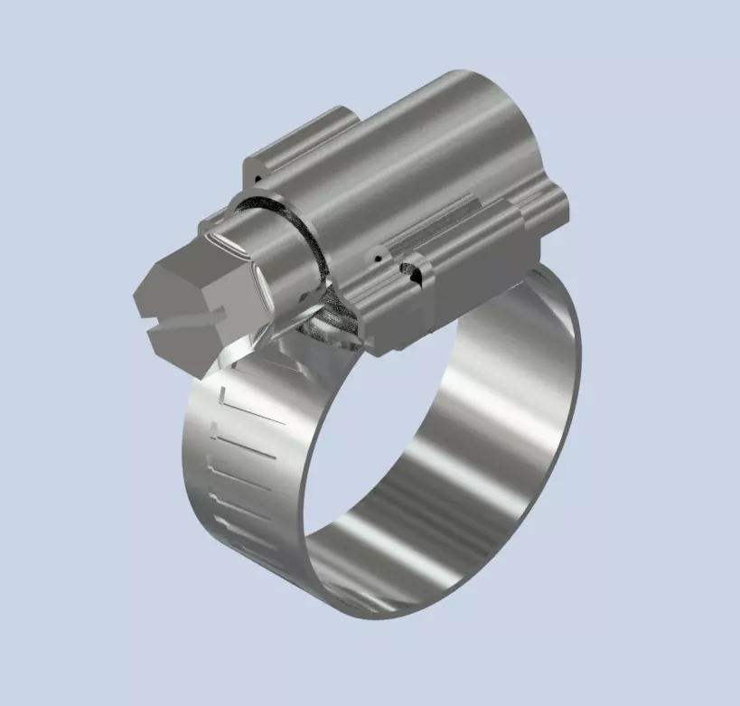 Metal clamp 13x19mm 3D model_1