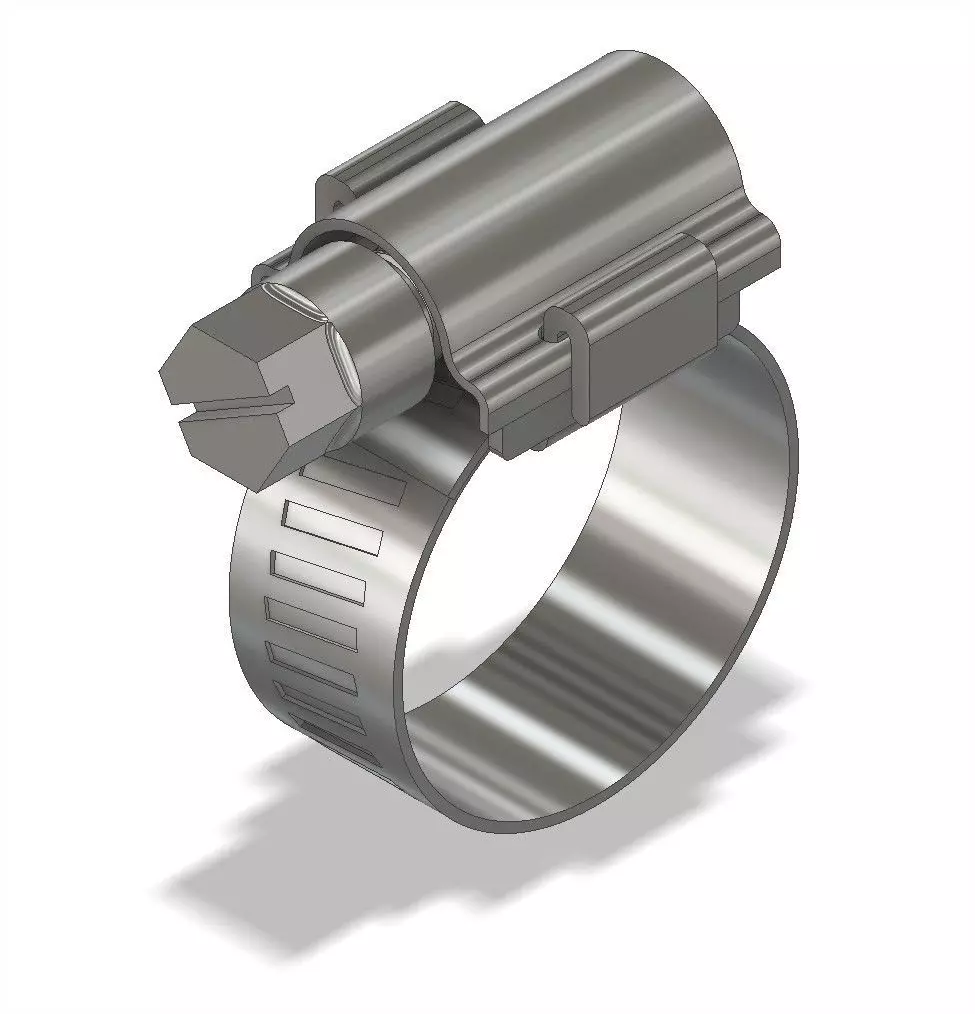 Metal clamp 13x19mm 3D model_0