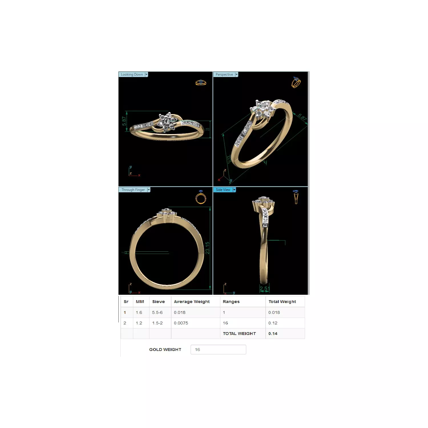  Women Ring Render 3dm STL MTL SLC JCD OBJ FBX Details 3D print model_24