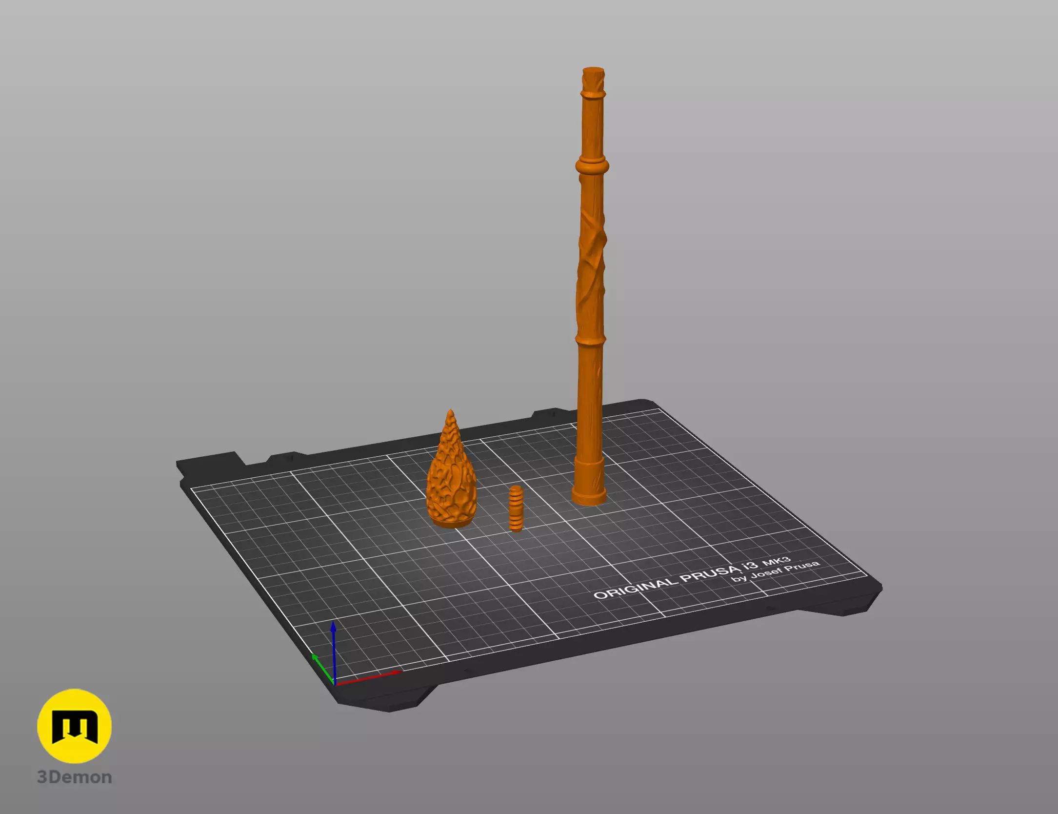 Professor Benedita Dourado wand 3D print model_3