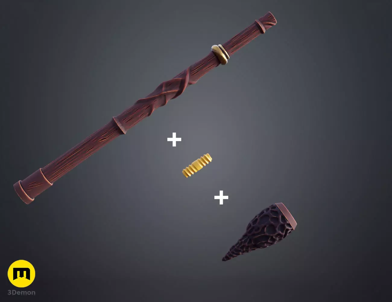 Professor Benedita Dourado wand 3D print model_1