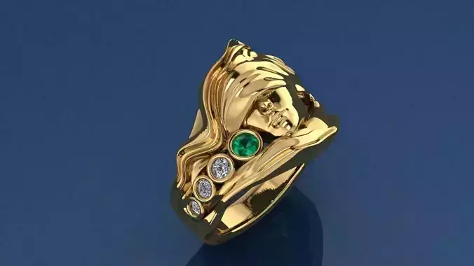 Lady In Gold - Jewelry Ring