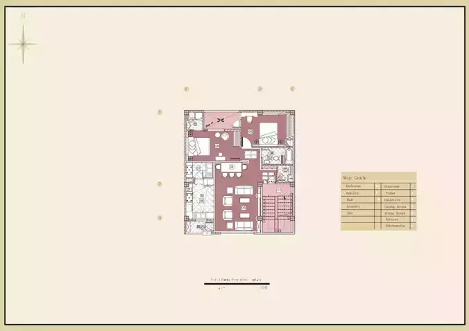 Modern Mixed Use Residential and Commercial Building 