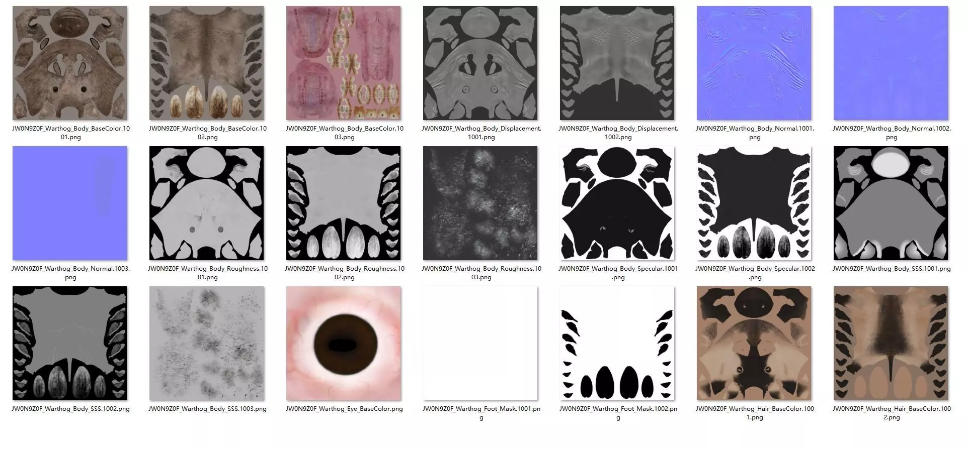 Warthog Animation  Blender 3D Model 3D model_21