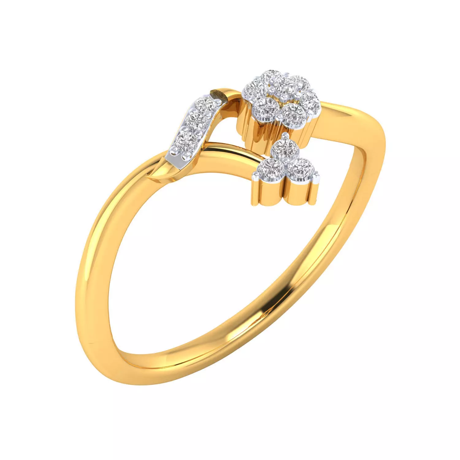 Women Ring Render 3dm STL MTL SLC JCD OBJ FBX Details 3D print model_0