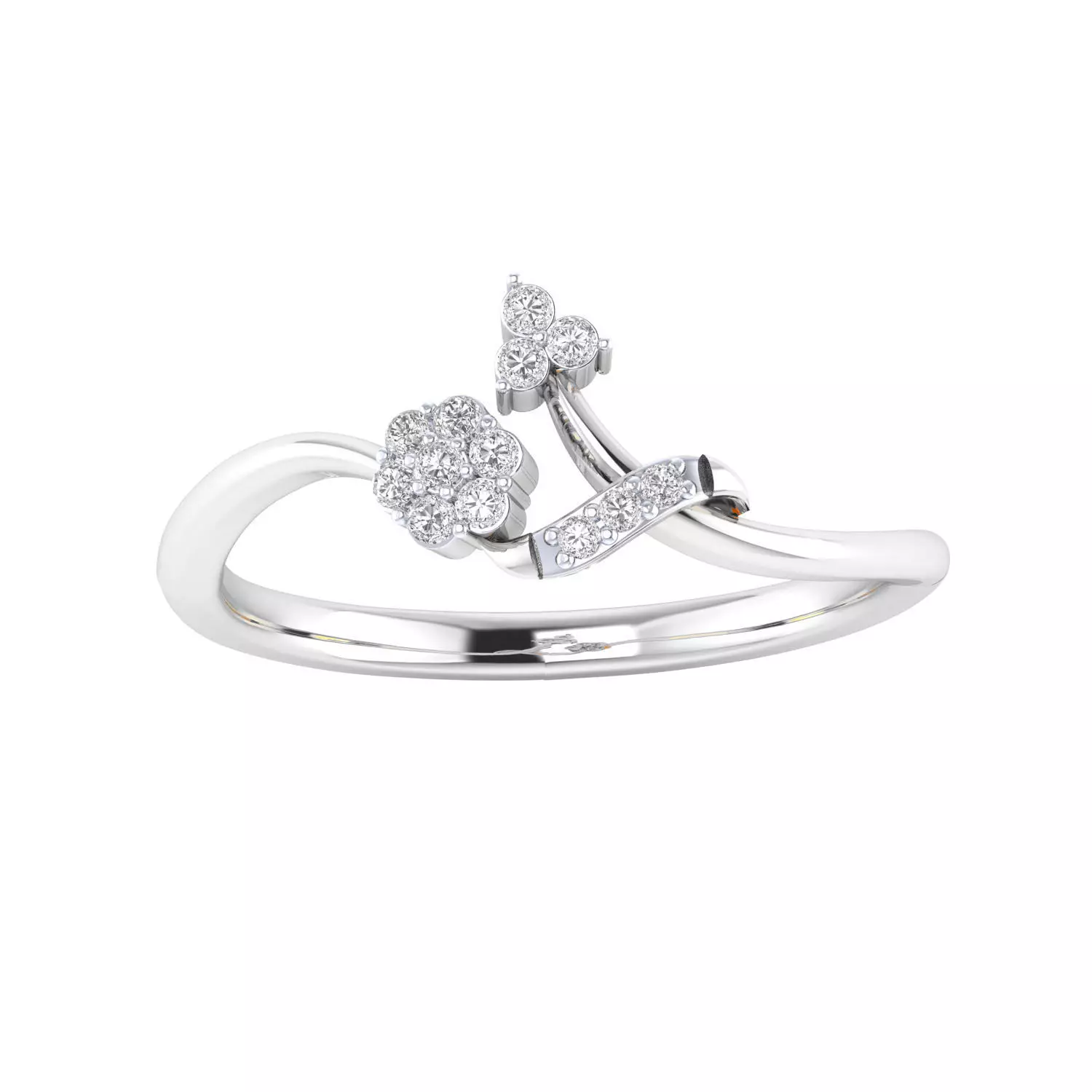 Women Ring Render 3dm STL MTL SLC JCD OBJ FBX Details 3D print model_6