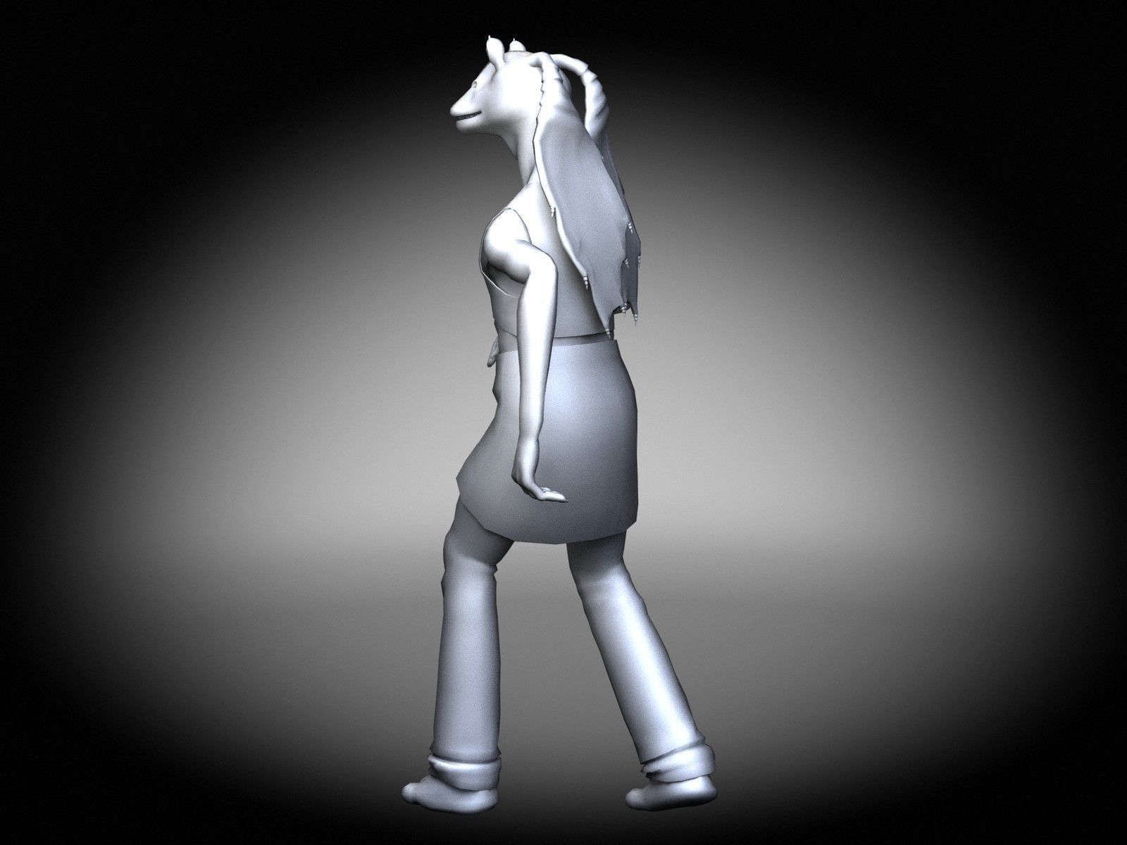 Star Wars Jar Jar Binks 3D model_10
