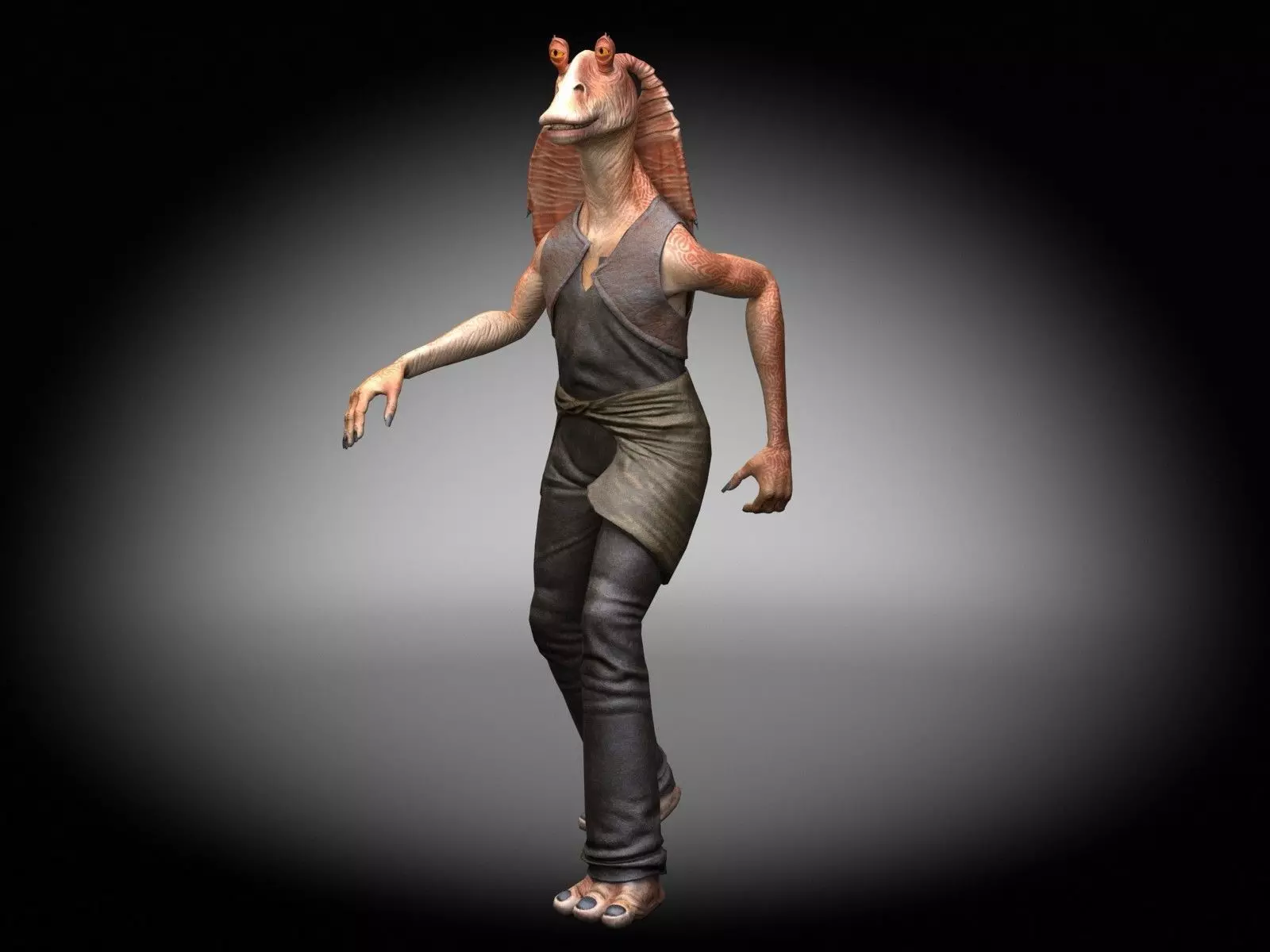 Star Wars Jar Jar Binks 3D model_0