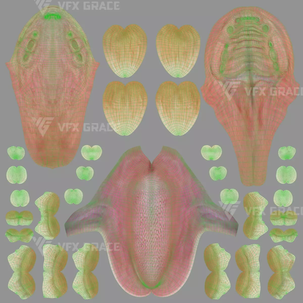 Tabby Cat White Animation Blender 3D Model 3D model_23