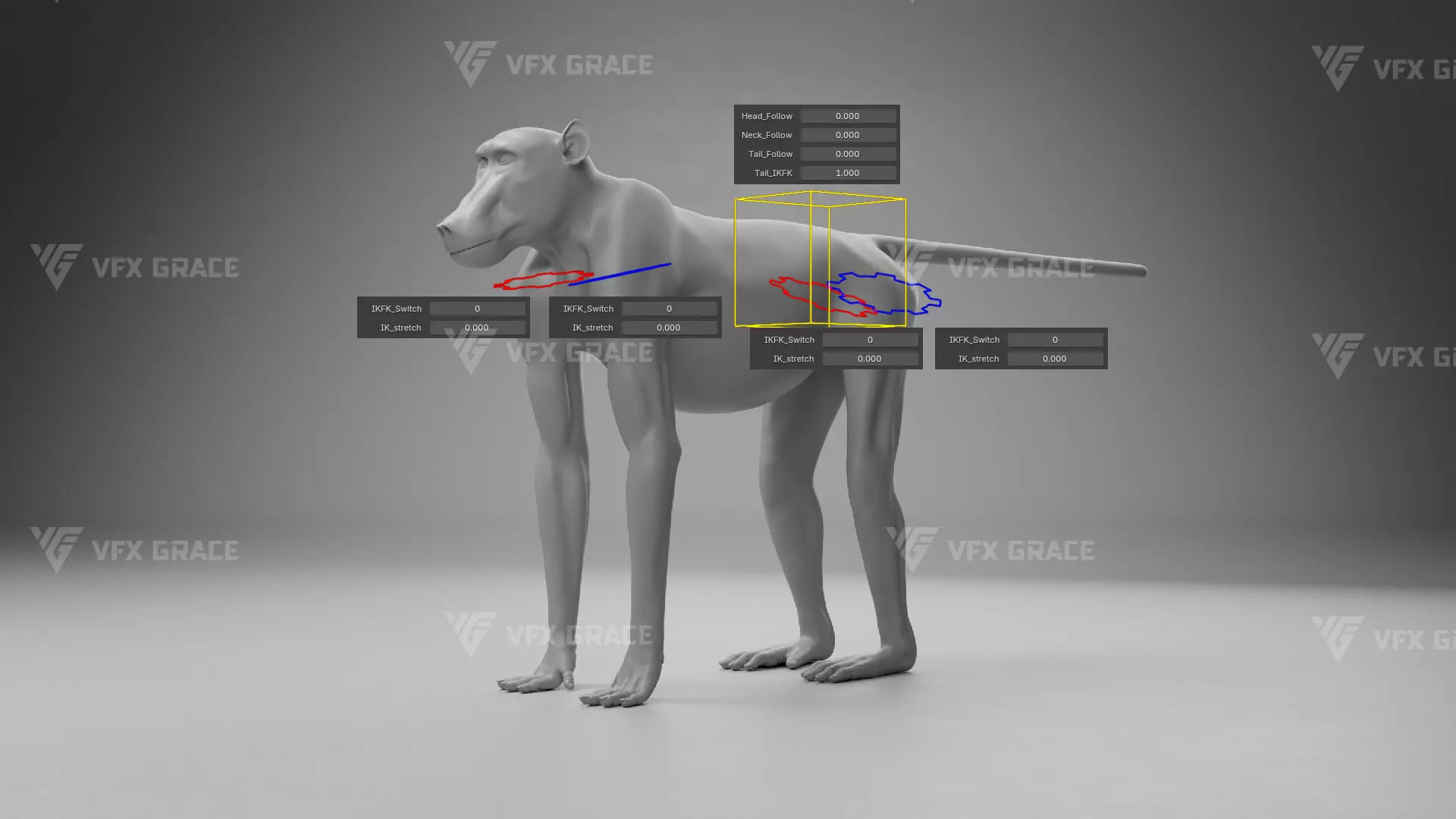 Baboon Animation  Blender 3D Model 3D model_23