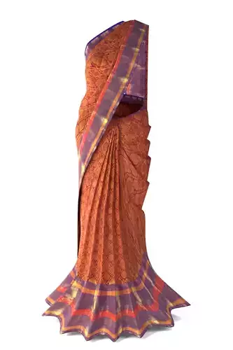 Traditional Indian or Bangladeshi or Pakistani Silk Saree 