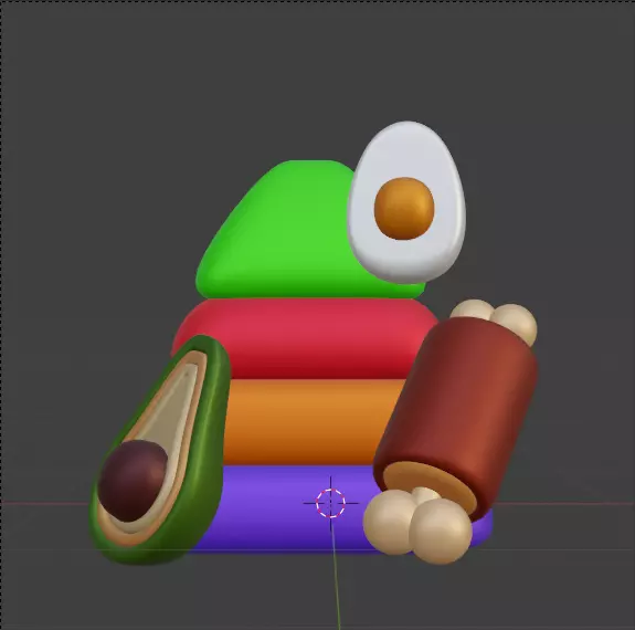 Nutrition Food 3d Icon Pack 3D model_59