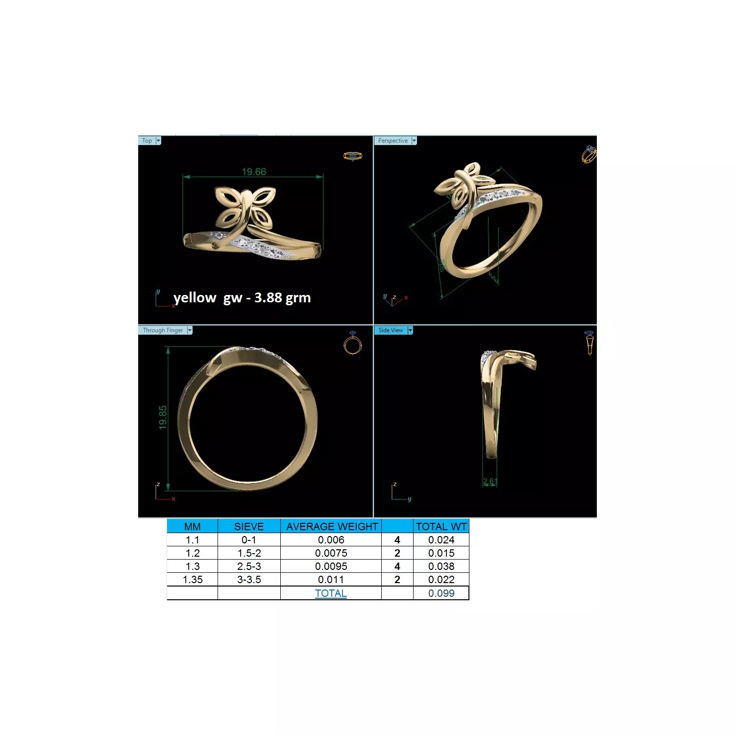  Women Ring Render 3dm STL MTL SLC JCD OBJ FBX Details 3D print model_24