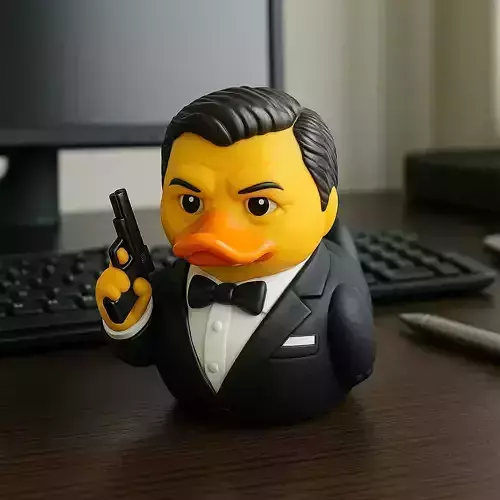Rubber Duck - Jame bond statue - 3d print 3D print model