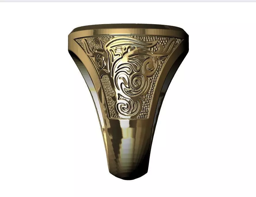 Lion Sweet Band Ring  3D print model_1