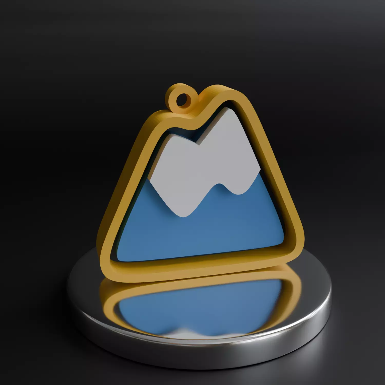 Badge 03 - Peak Badge 3D print model_0
