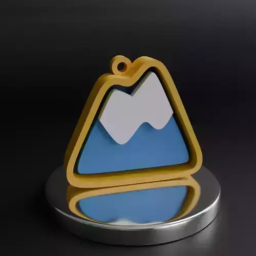 Badge 03 - Peak Badge 3D print model