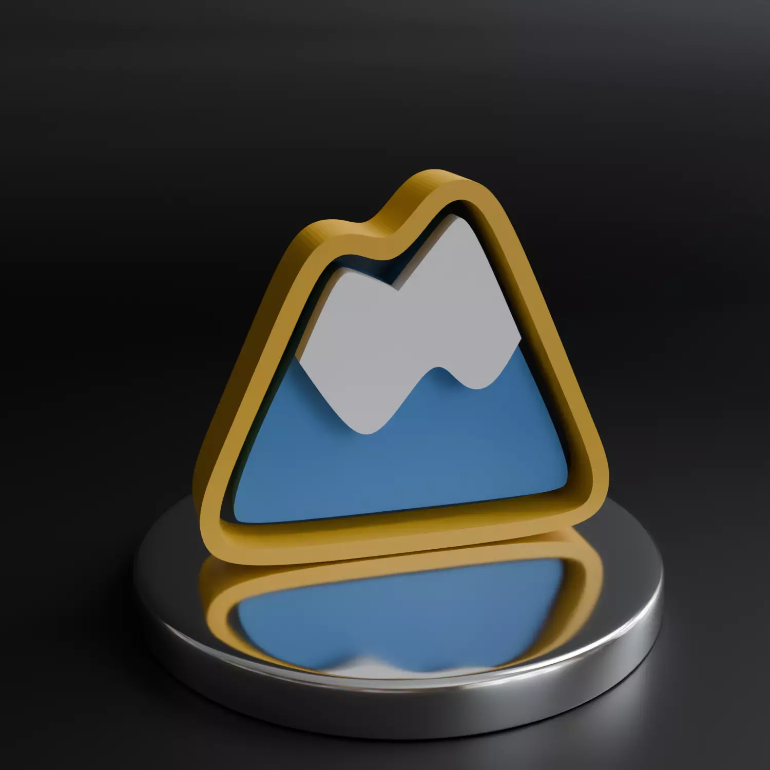 Badge 03 - Peak Badge 3D print model_1