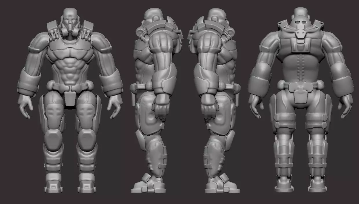 Toy solider 3D print model
