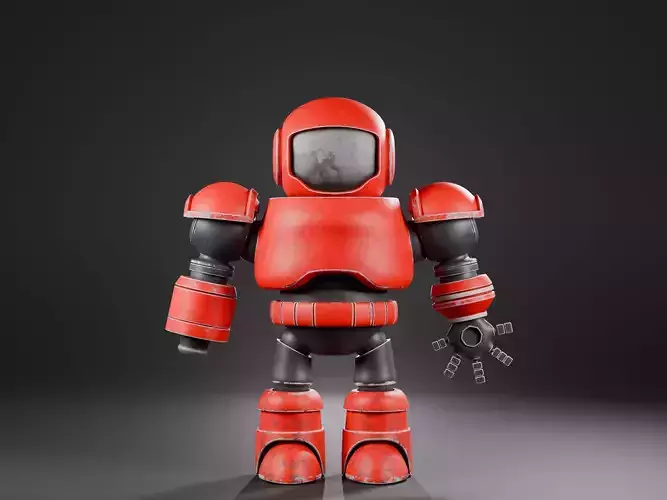 Toon Battle Mech  Red Sentinel