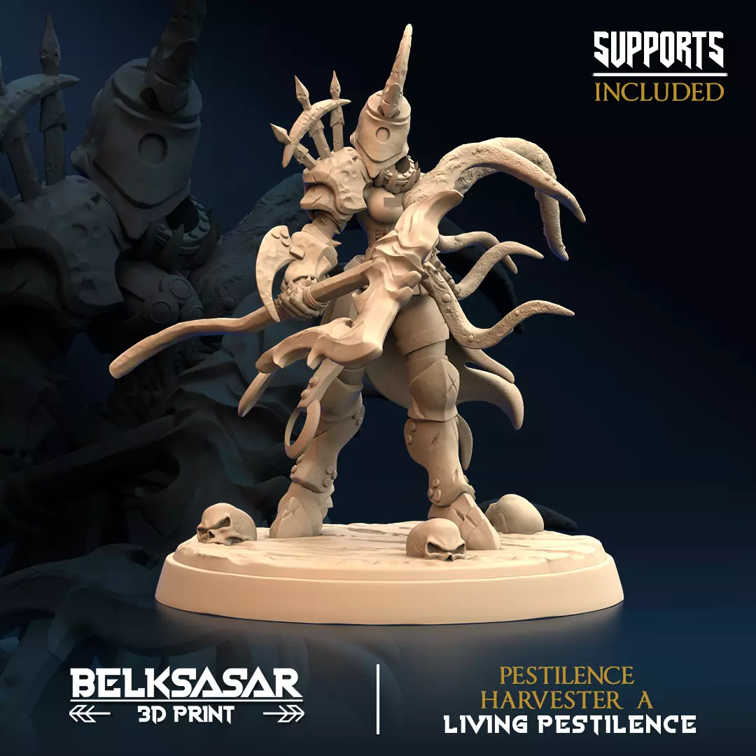 Pestilence Harvester Nude Set x2 3D print model_1