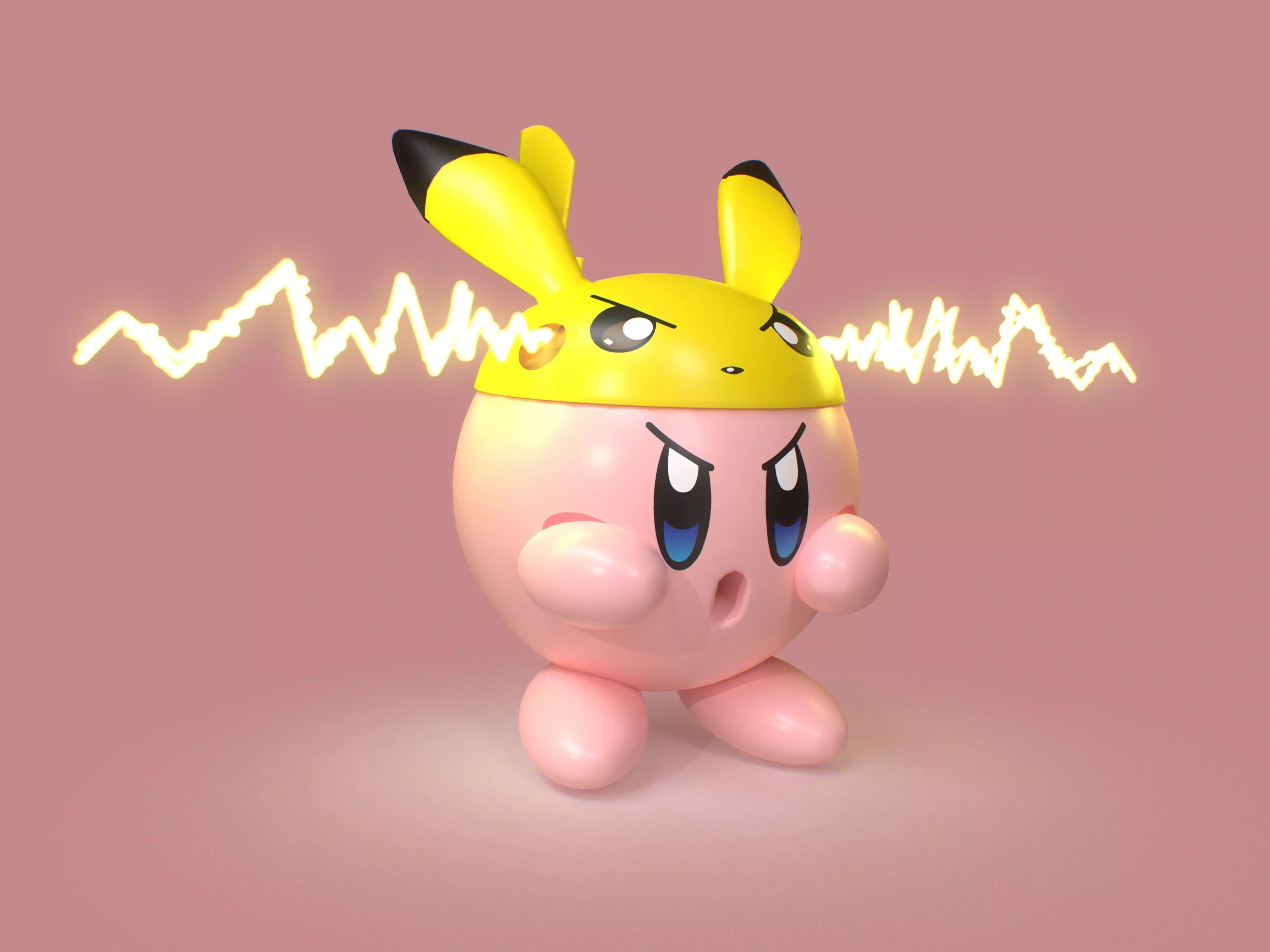 kirby pikachu - pikakirby 3D model_0