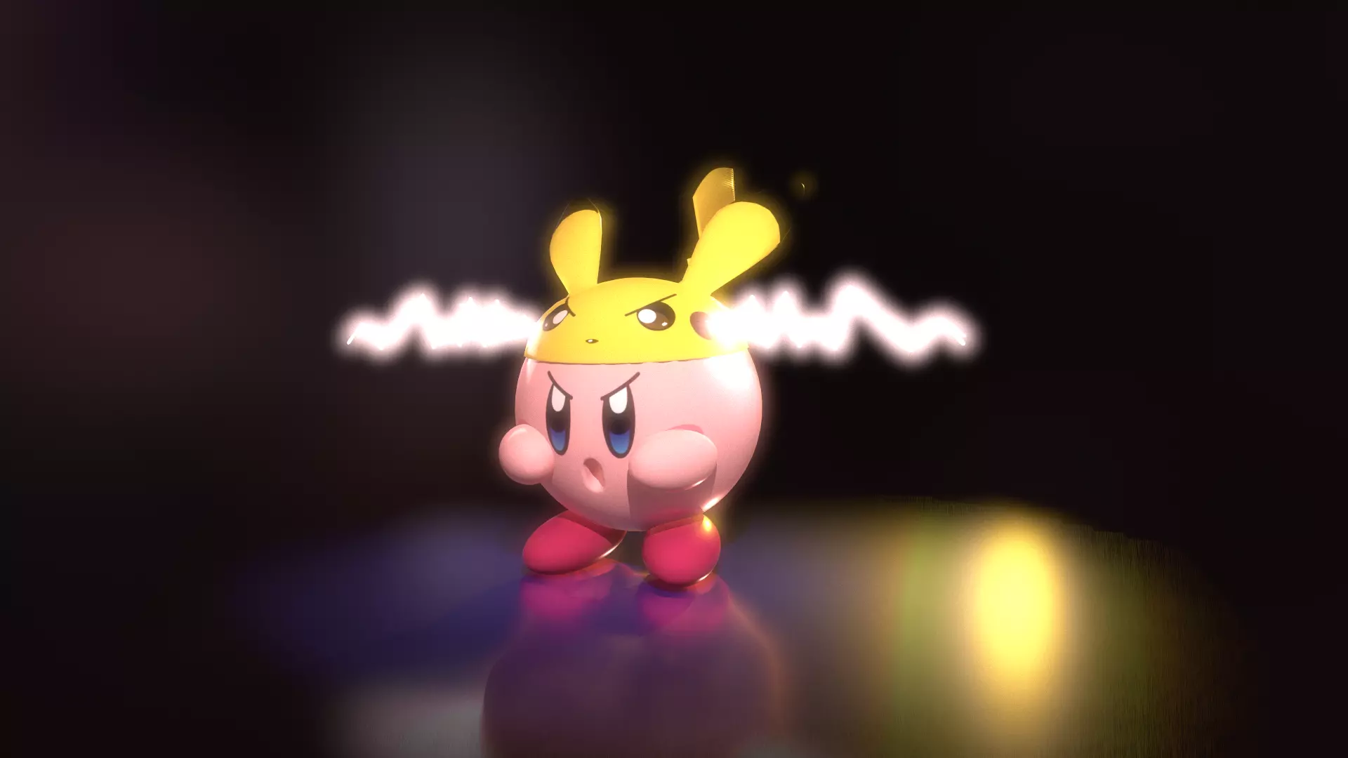 kirby pikachu - pikakirby 3D model_4