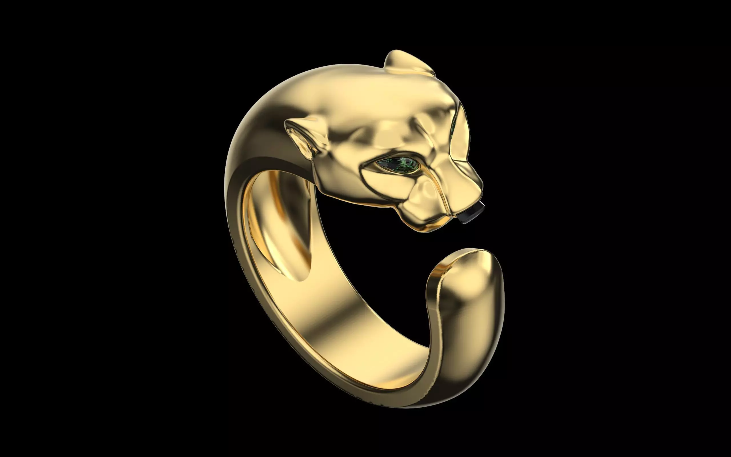 3d model phantera ring 3D print model_0