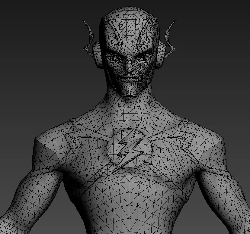 Flash Low-poly 3D model_24