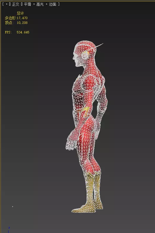 Flash Low-poly 3D model_18