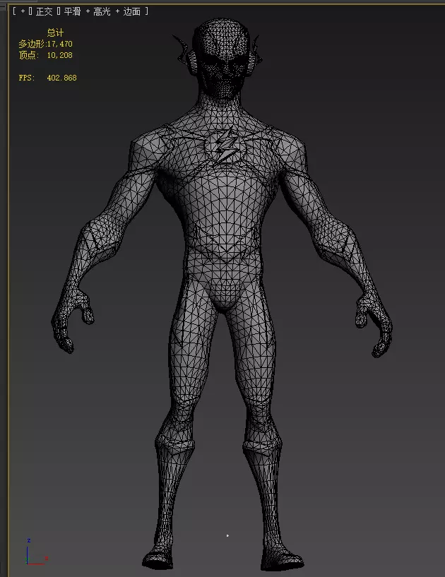 Flash Low-poly 3D model_26