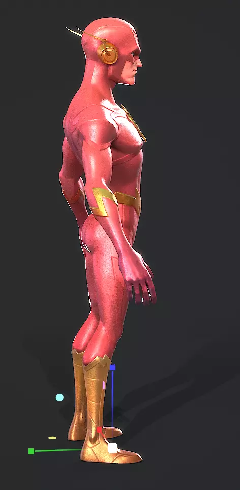 Flash Low-poly 3D model_2