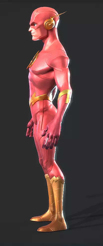 Flash Low-poly 3D model_12