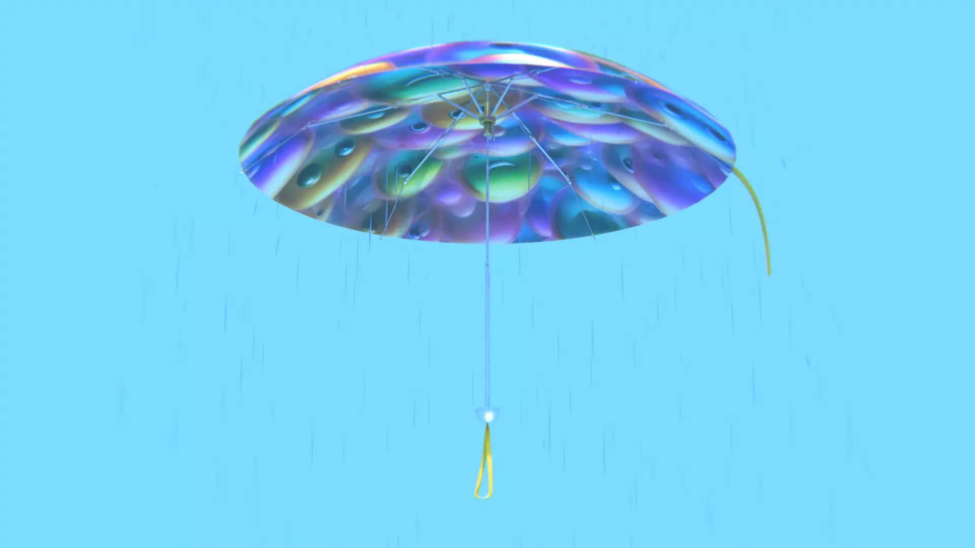 Pocket Umbrella Low-poly 3D model_4