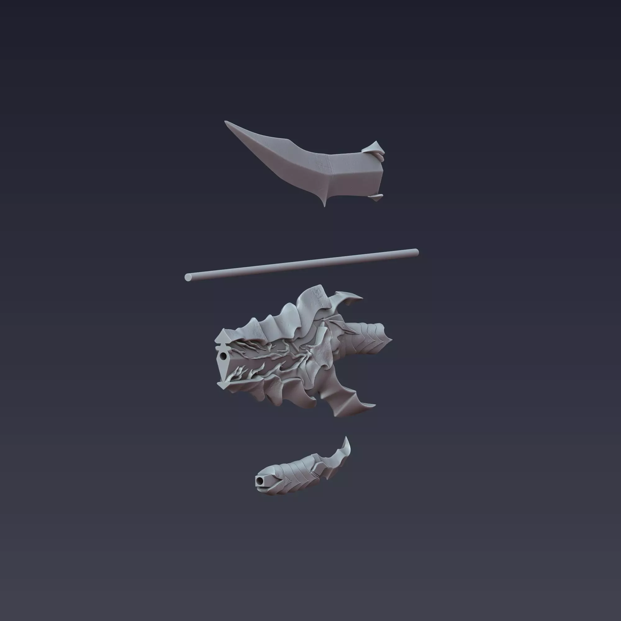 Kamish Dagger Solo Leveling 3D print model_4