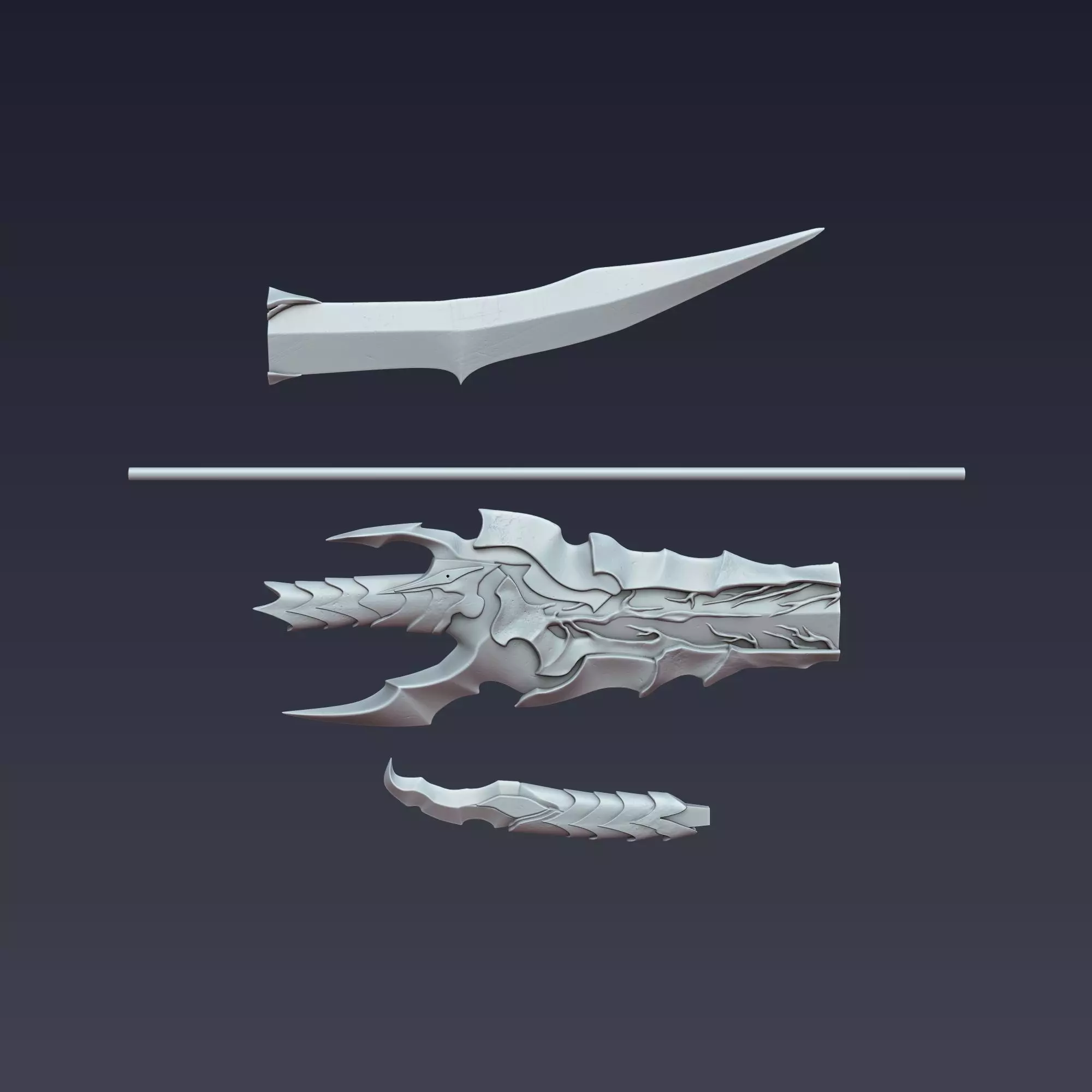 Kamish Dagger Solo Leveling 3D print model_3